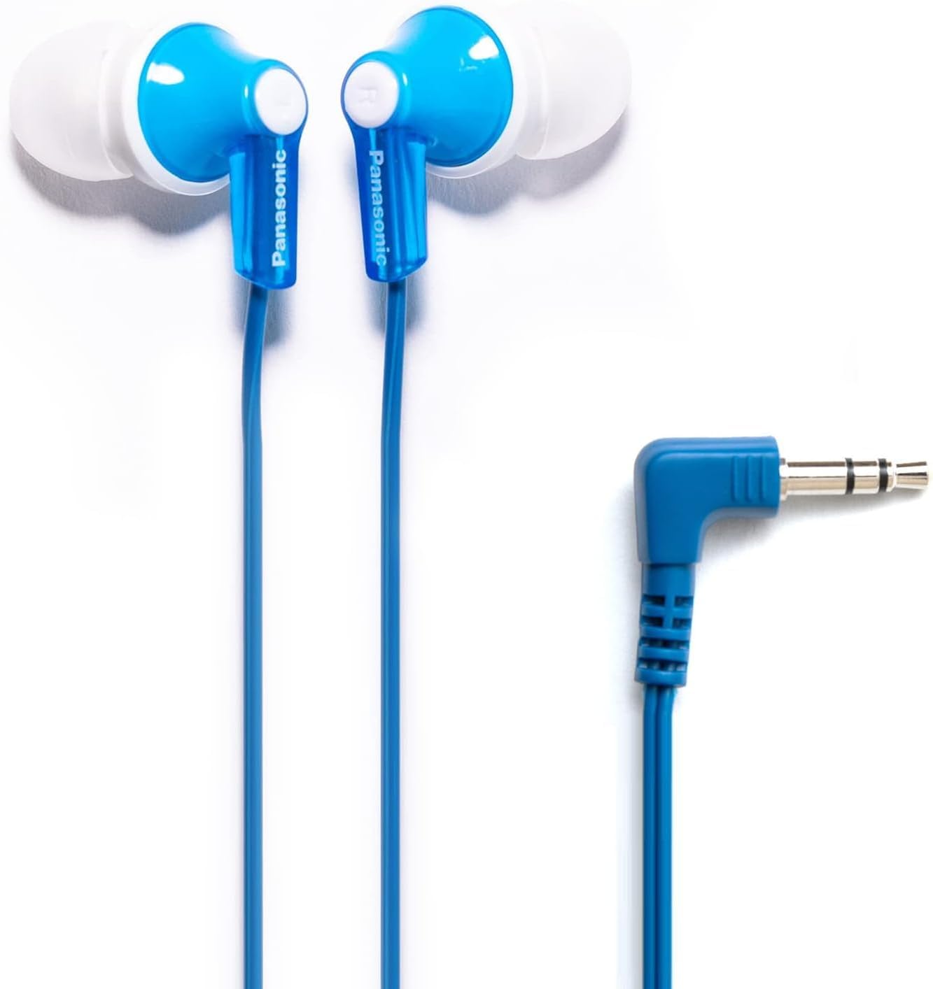 Panasonic ErgoFit Wired Earbuds, In-Ear Headphones with Dynamic Crystal-Clear Sound and Ergonomic Custom-Fit Earpieces (S/M/L), 3.5mm Jack for Phones and Laptops, No Mic - RP-HJE120-K (Black)