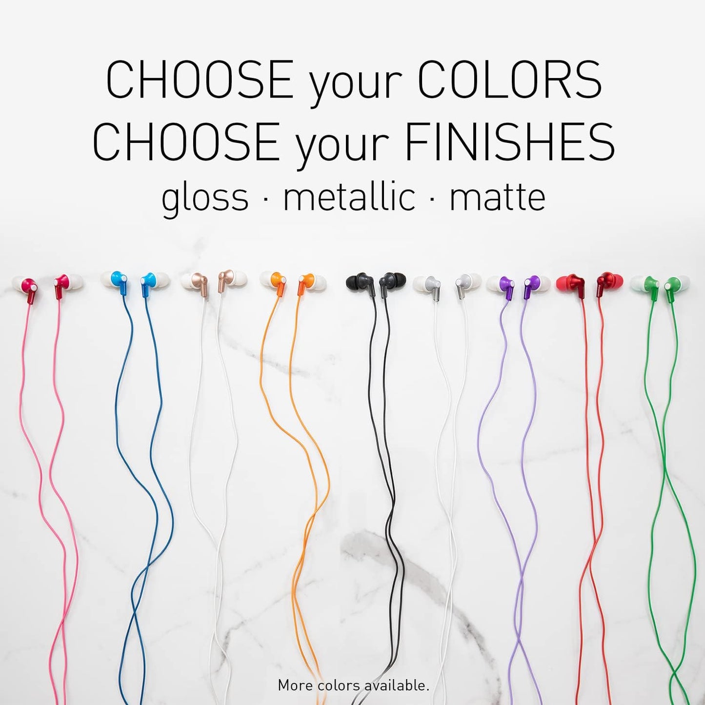Panasonic ErgoFit Wired Earbuds, In-Ear Headphones with Dynamic Crystal-Clear Sound and Ergonomic Custom-Fit Earpieces (S/M/L), 3.5mm Jack for Phones and Laptops, No Mic - RP-HJE120-K (Black)