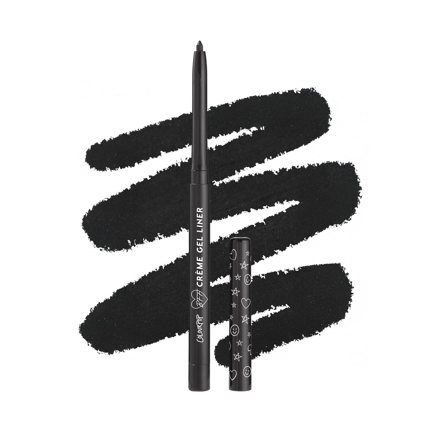 ColourPop Crème Gel Waterproof Eyeliner - 18HR Wear, Ultra-Pigmented Eyeliner Pencil with Matte & Metallic Finishes - Smudge-Proof, Vegan & Cruelty-Free - Plum Smash (0.01 oz)