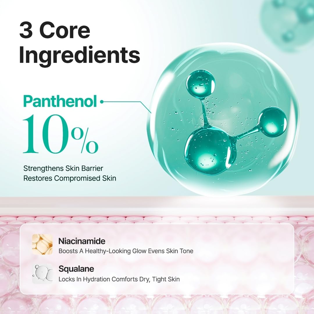 PURITO Panthenol 10% Barrier Cream | Face Moisturizer for Skin Barrier Repair | All skin types, sensitive and blemish-prone skin | Non-Comedogenic, Vegan | Korean Skincare, 100mL, 3.38 fl.oz