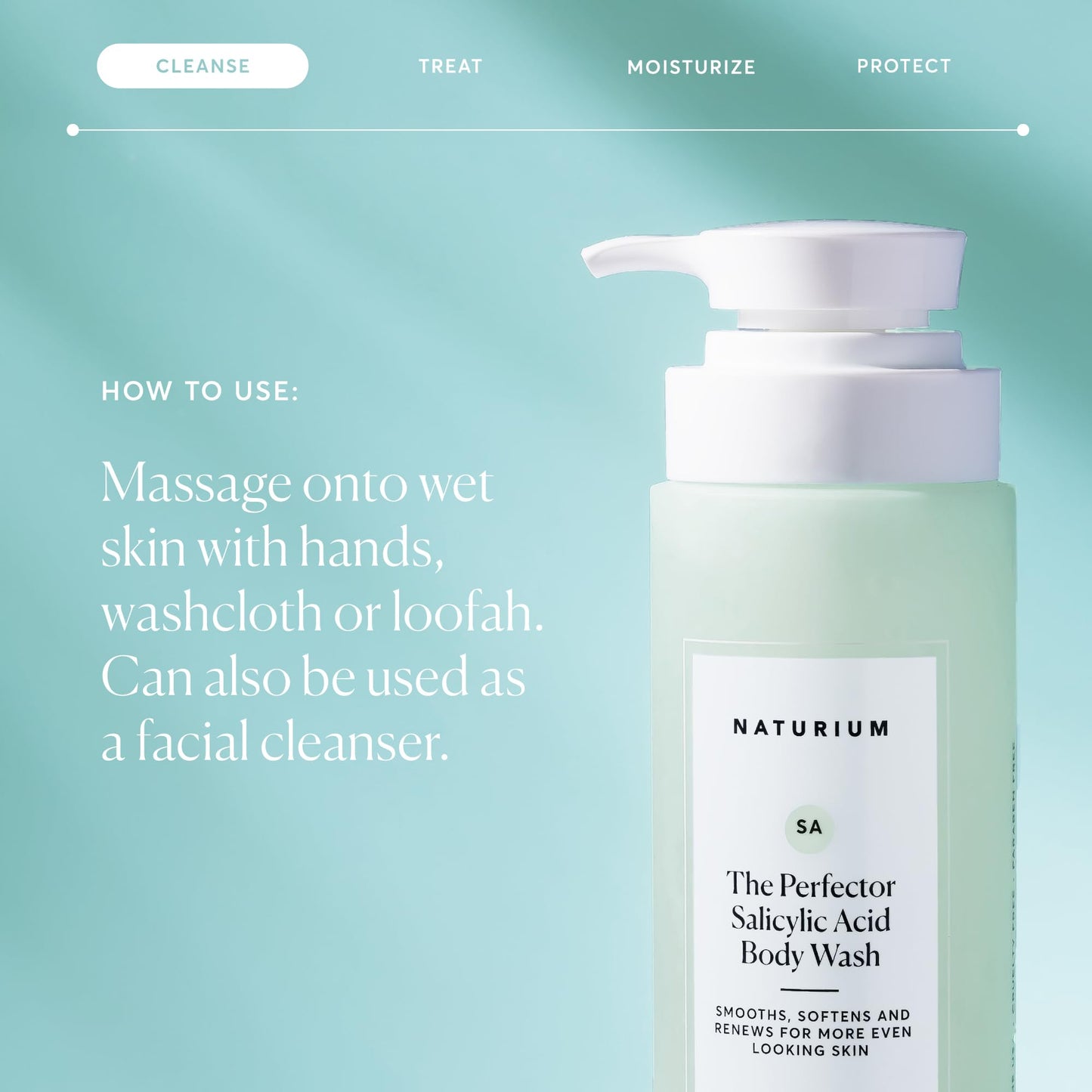 Naturium The Smoother Glycolic Acid Exfoliating Body Wash, Soft & Smoothing Cleanser, 16.9 oz