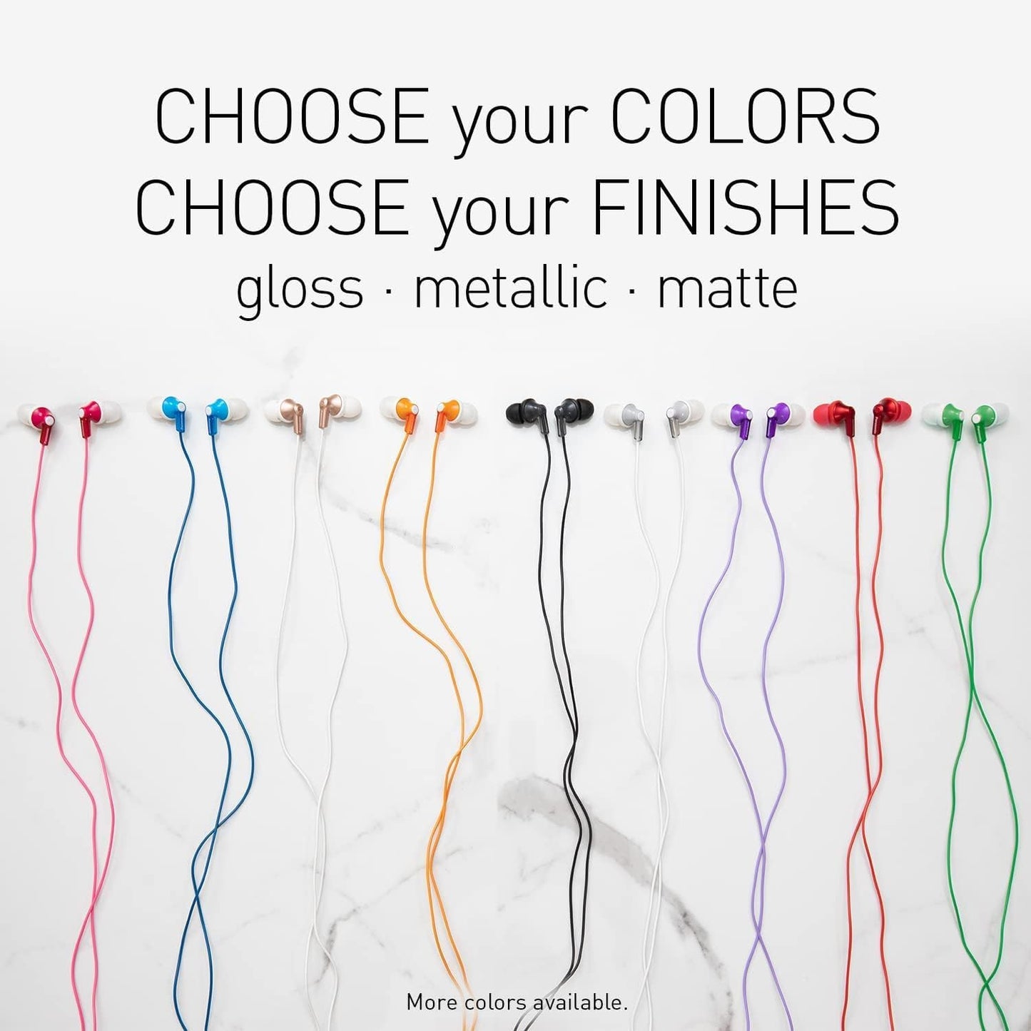 Panasonic ErgoFit Wired Earbuds, In-Ear Headphones with Dynamic Crystal-Clear Sound and Ergonomic Custom-Fit Earpieces (S/M/L), 3.5mm Jack for Phones and Laptops, No Mic - RP-HJE120-K (Black)