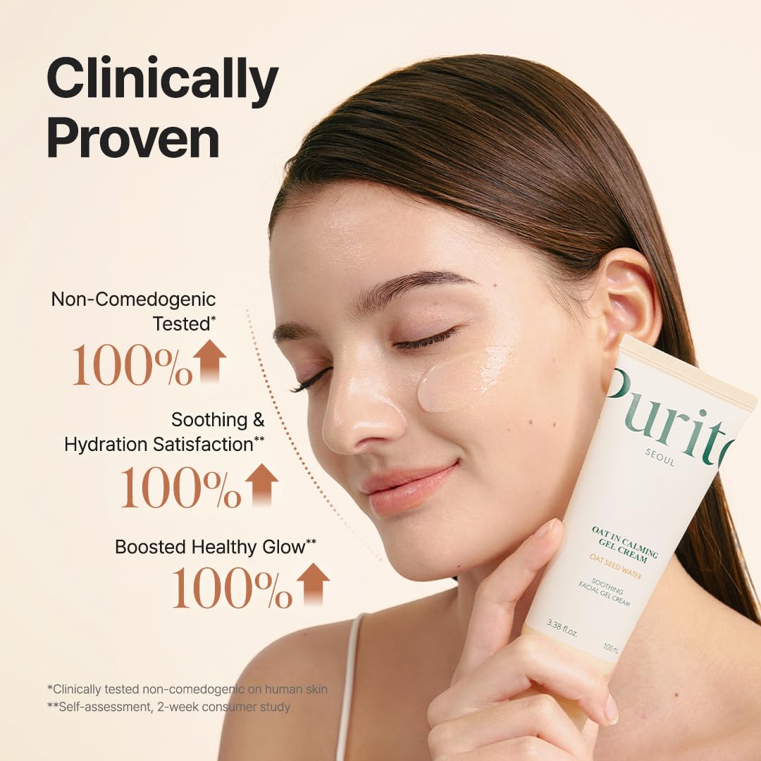PURITO Panthenol 10% Barrier Cream | Face Moisturizer for Skin Barrier Repair | All skin types, sensitive and blemish-prone skin | Non-Comedogenic, Vegan | Korean Skincare, 100mL, 3.38 fl.oz