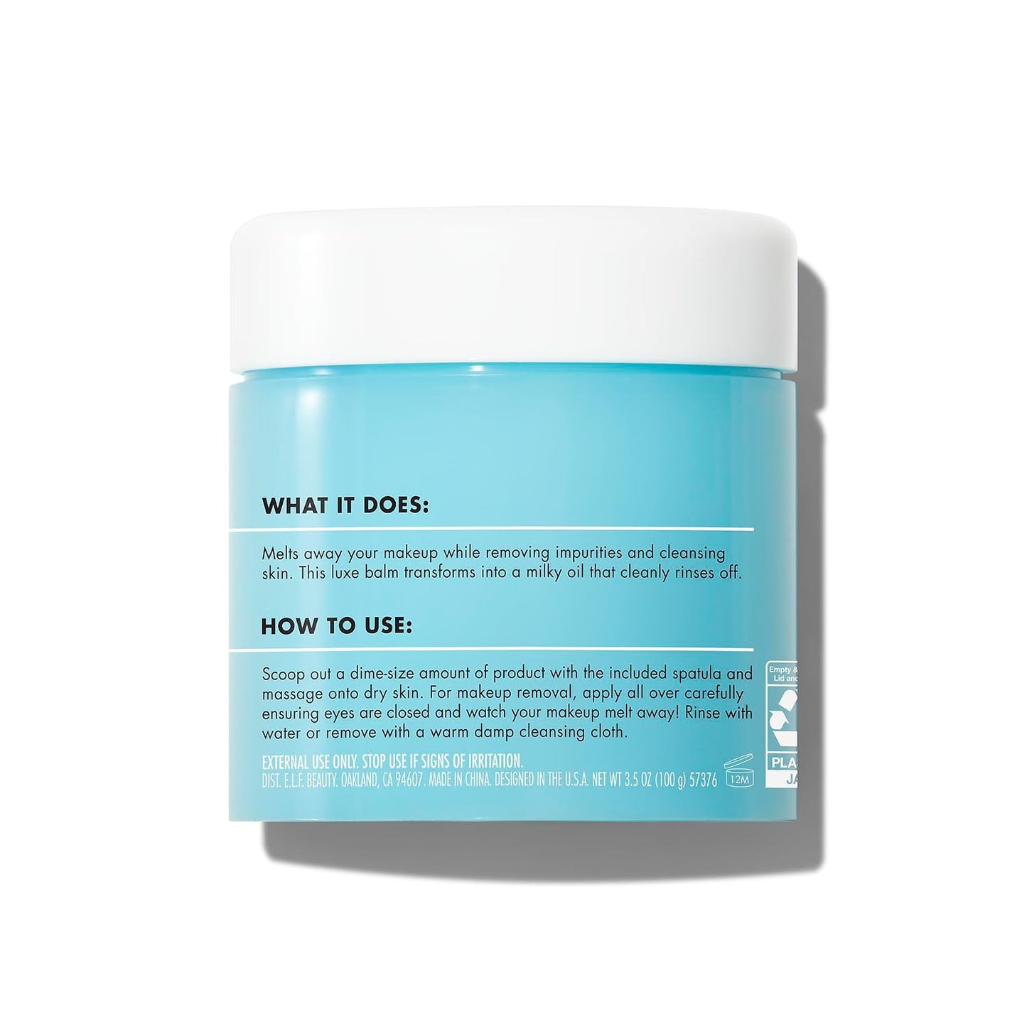 e.l.f. SKIN Holy Hydration! Makeup Melting Cleansing Balm, Face Cleanser & Makeup Remover, Infused with Hyaluronic Acid to Hydrate Skin