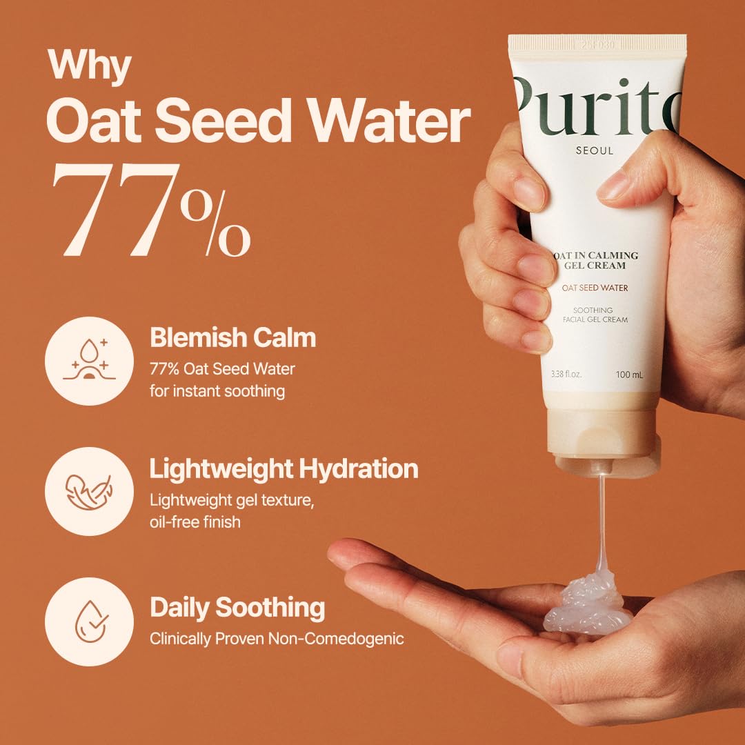 PURITO Panthenol 10% Barrier Cream | Face Moisturizer for Skin Barrier Repair | All skin types, sensitive and blemish-prone skin | Non-Comedogenic, Vegan | Korean Skincare, 100mL, 3.38 fl.oz