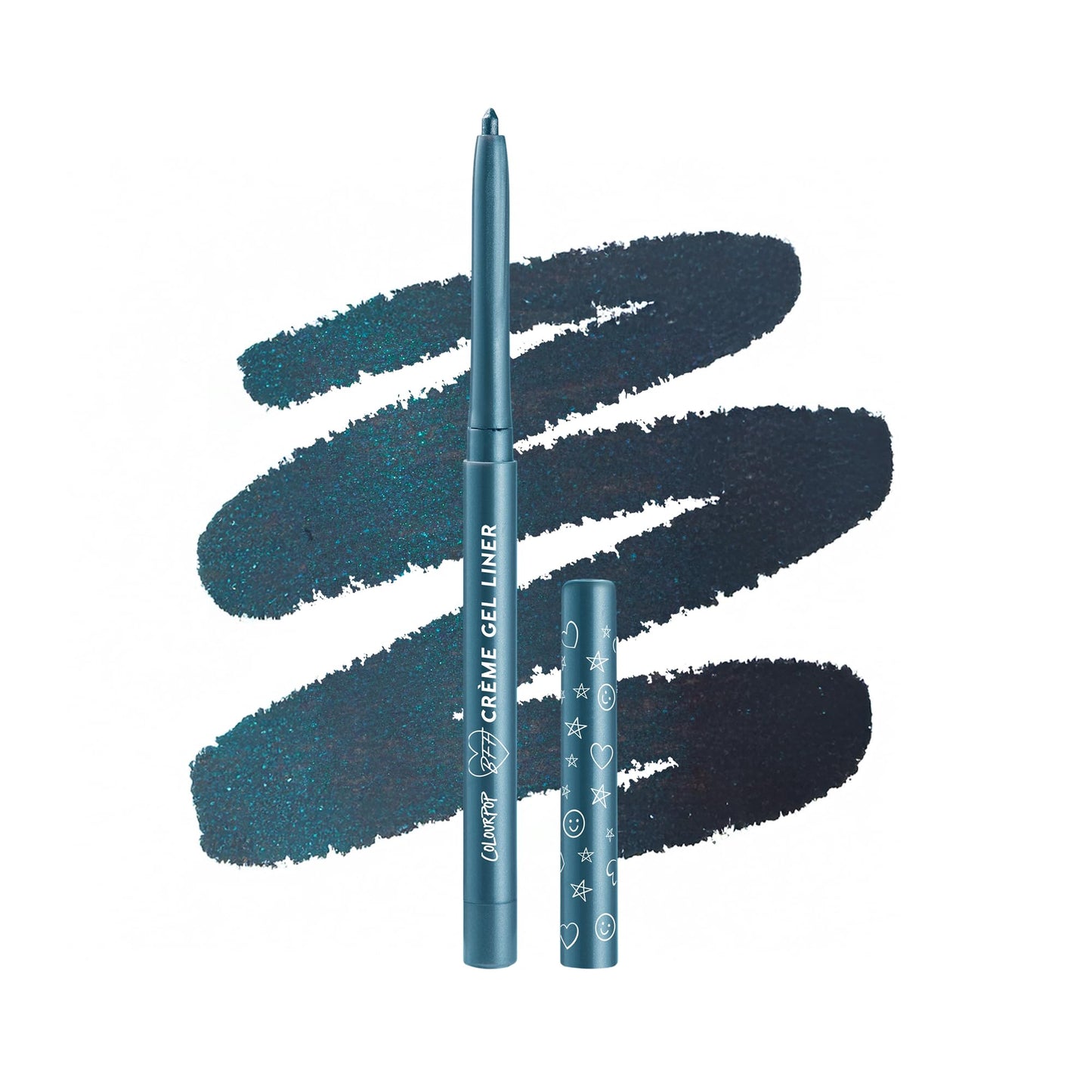 ColourPop Crème Gel Waterproof Eyeliner - 18HR Wear, Ultra-Pigmented Eyeliner Pencil with Matte & Metallic Finishes - Smudge-Proof, Vegan & Cruelty-Free - Plum Smash (0.01 oz)