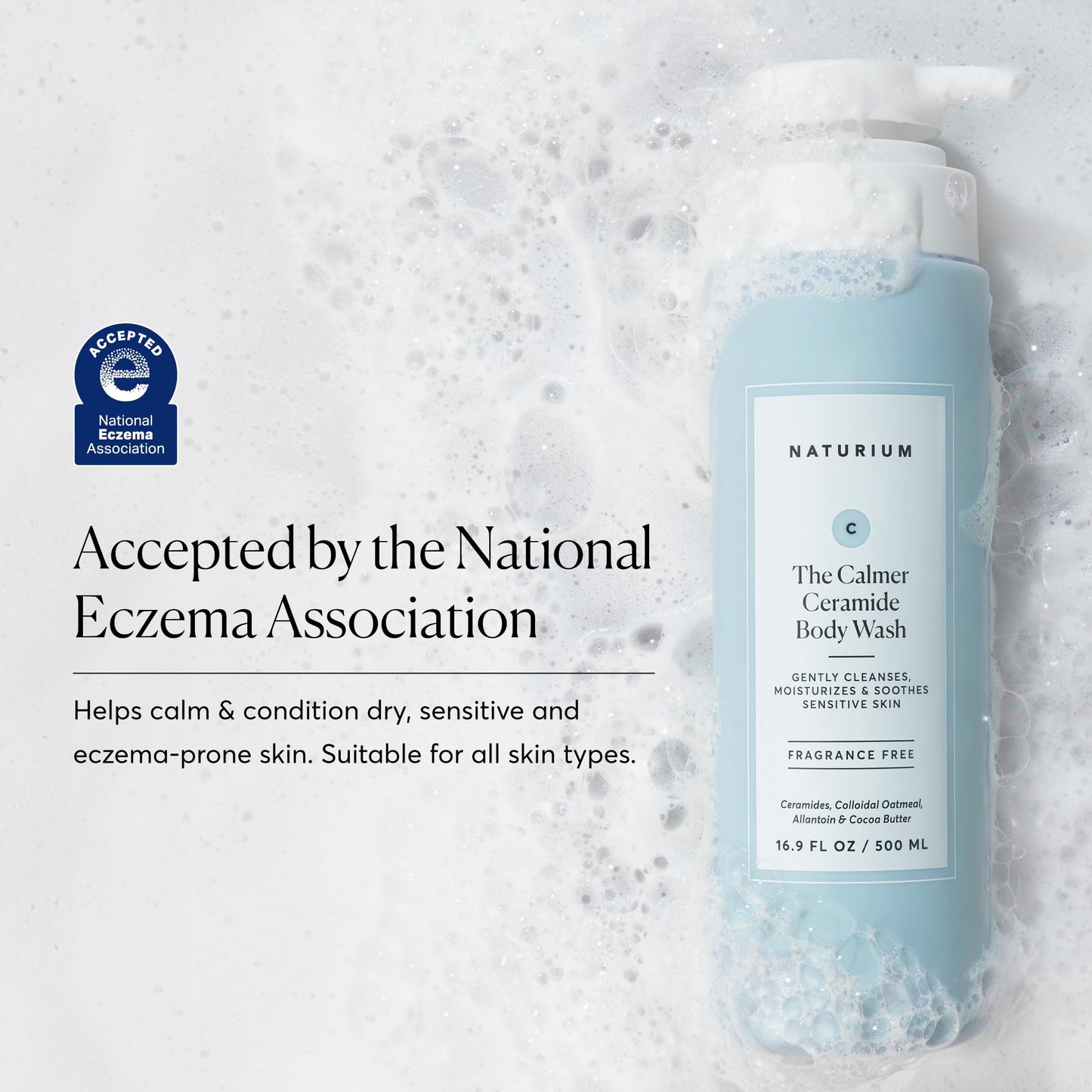 Naturium The Smoother Glycolic Acid Exfoliating Body Wash, Soft & Smoothing Cleanser, 16.9 oz