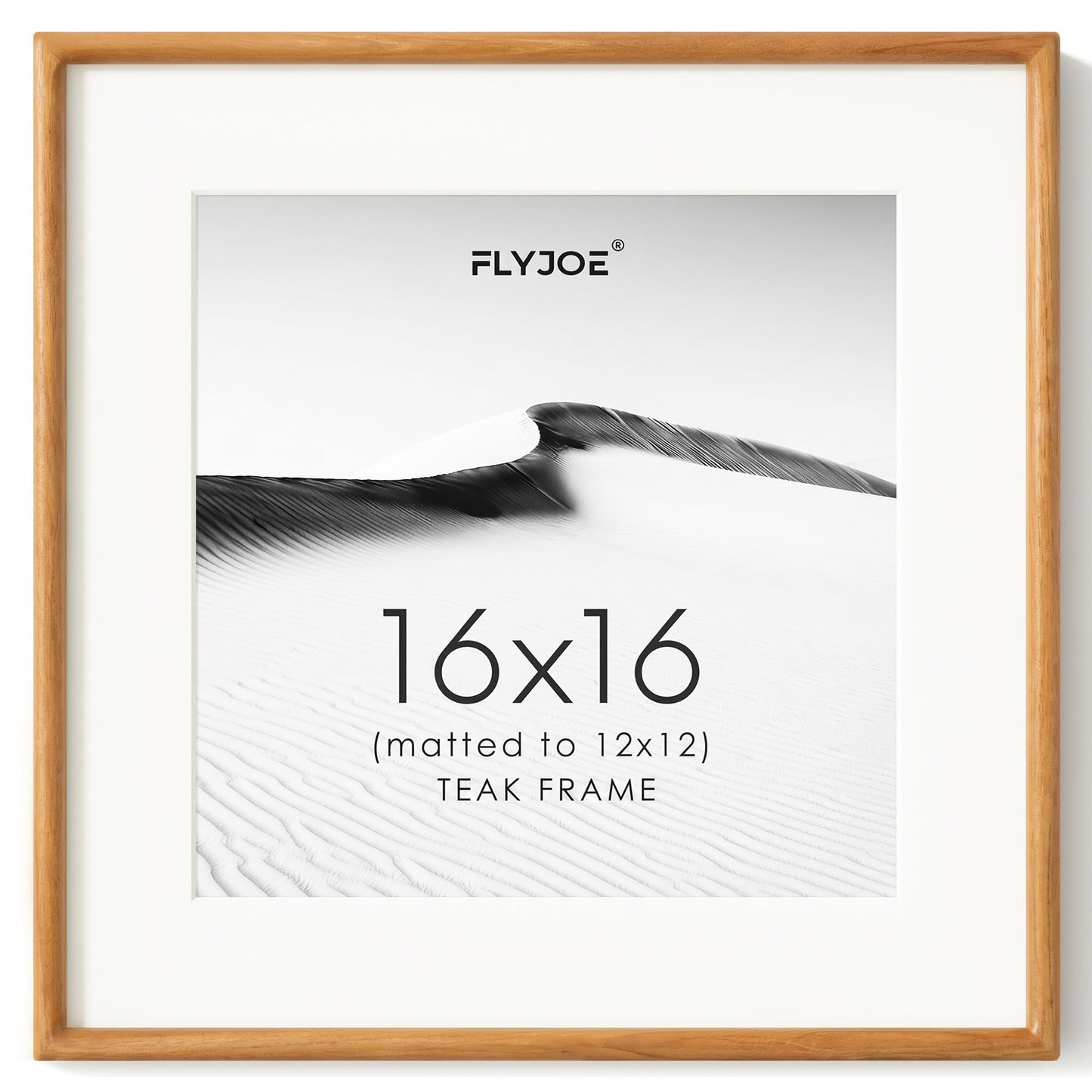 FLYJOE 11x14 Picture Frame, Natural Solid OAK Wood Photo Frame with HD Tempered Glass, Rounded Corner Frame 11 x 14 Matted to 8x10, Gallery Wall Frames for Art, Horizontal or Vertical Wall Mounting