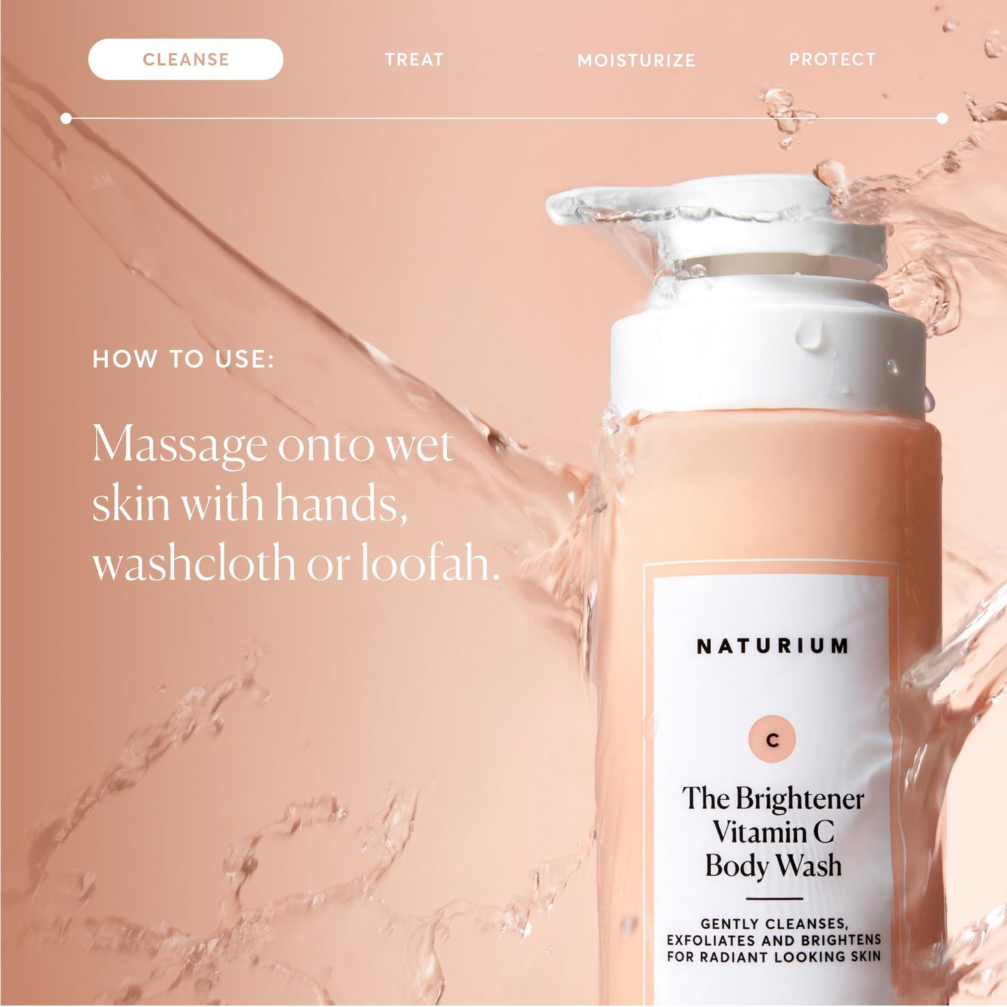 Naturium The Smoother Glycolic Acid Exfoliating Body Wash, Soft & Smoothing Cleanser, 16.9 oz
