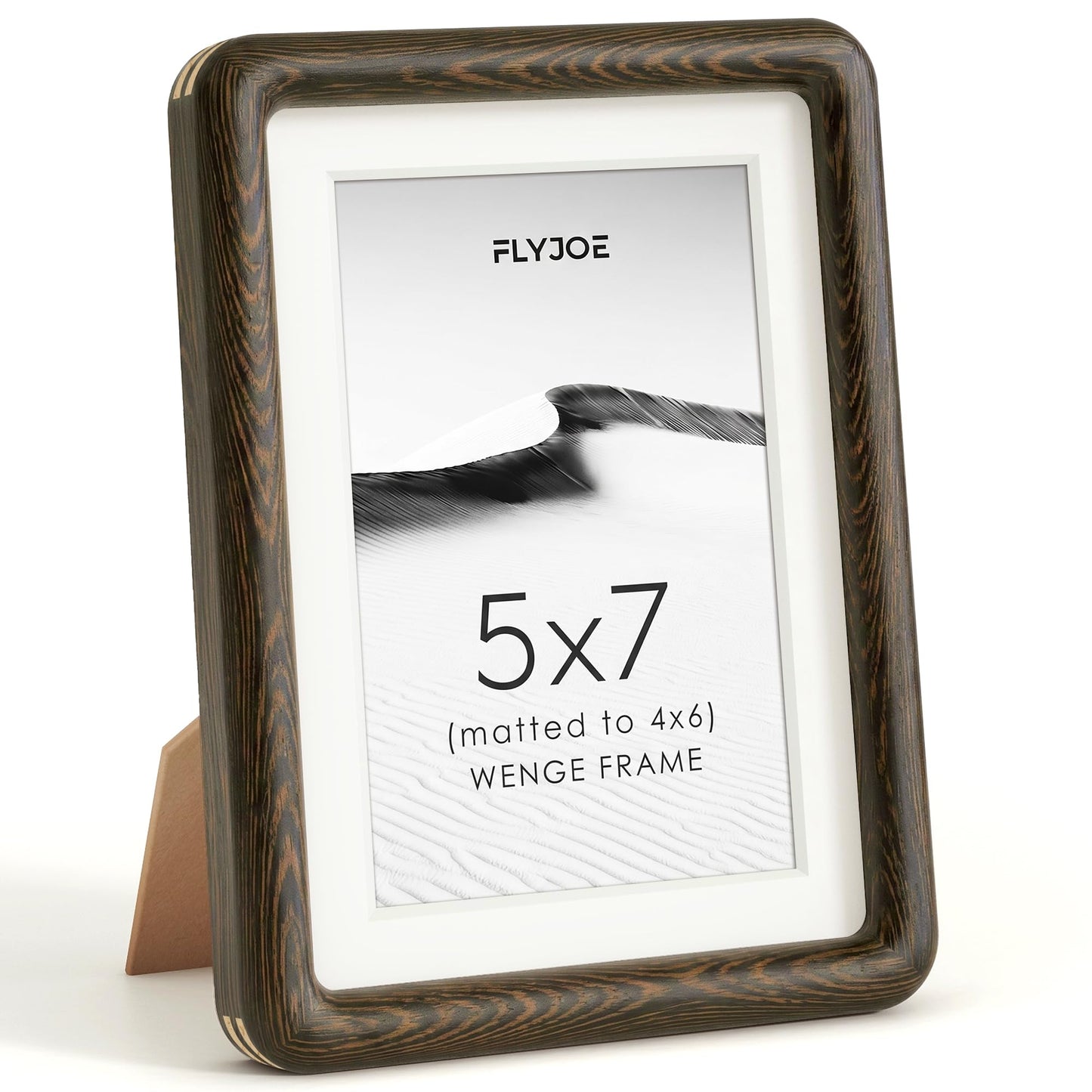 FLYJOE 11x14 Picture Frame, Natural Solid OAK Wood Photo Frame with HD Tempered Glass, Rounded Corner Frame 11 x 14 Matted to 8x10, Gallery Wall Frames for Art, Horizontal or Vertical Wall Mounting
