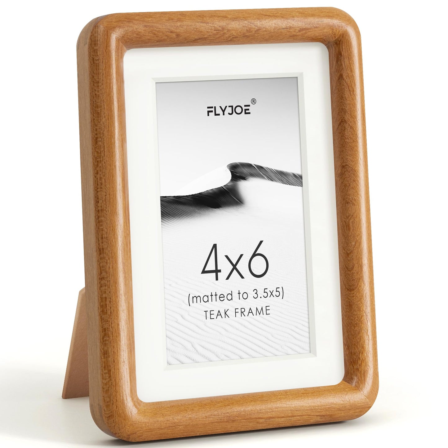 FLYJOE 11x14 Picture Frame, Natural Solid OAK Wood Photo Frame with HD Tempered Glass, Rounded Corner Frame 11 x 14 Matted to 8x10, Gallery Wall Frames for Art, Horizontal or Vertical Wall Mounting