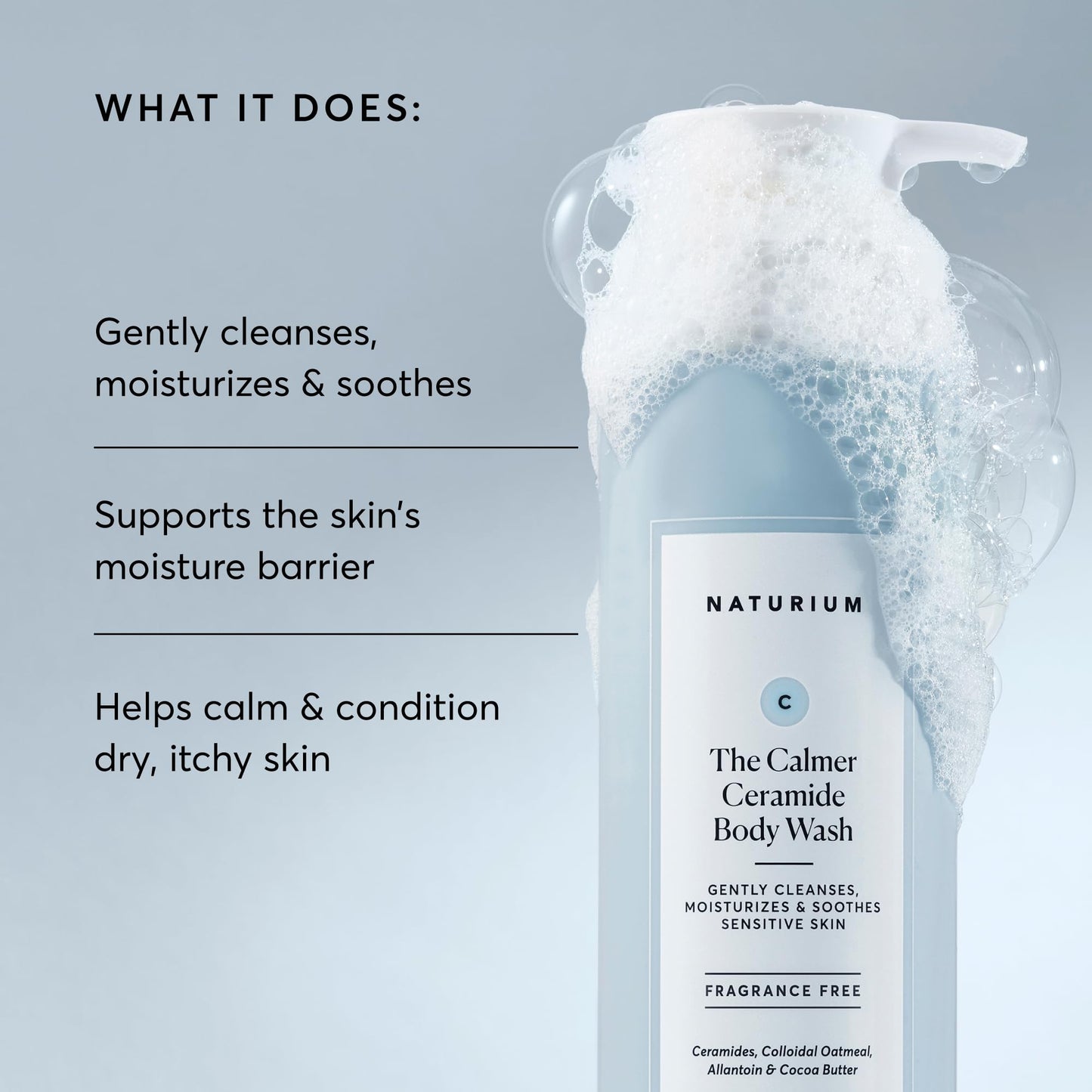 Naturium The Smoother Glycolic Acid Exfoliating Body Wash, Soft & Smoothing Cleanser, 16.9 oz