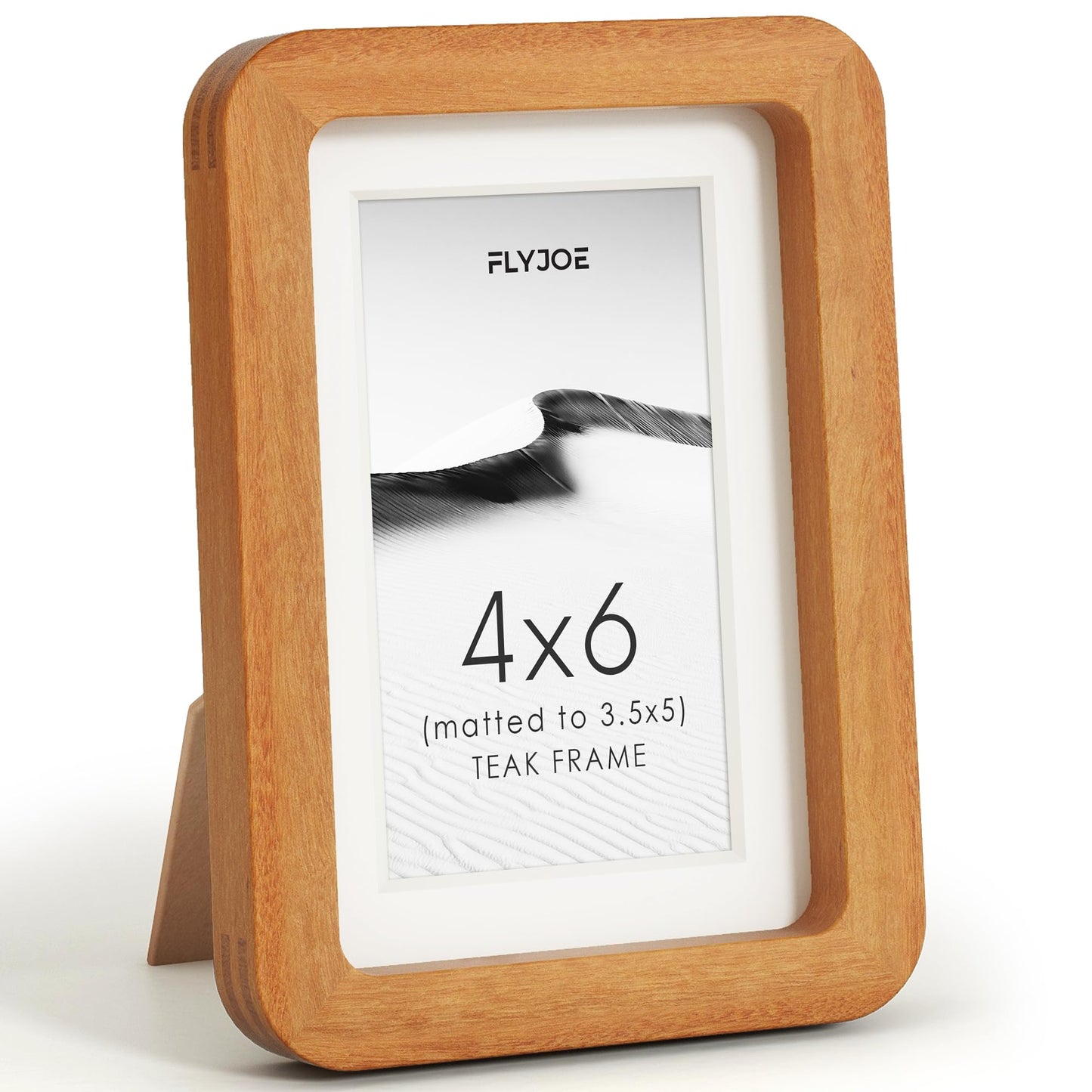 FLYJOE 11x14 Picture Frame, Natural Solid OAK Wood Photo Frame with HD Tempered Glass, Rounded Corner Frame 11 x 14 Matted to 8x10, Gallery Wall Frames for Art, Horizontal or Vertical Wall Mounting