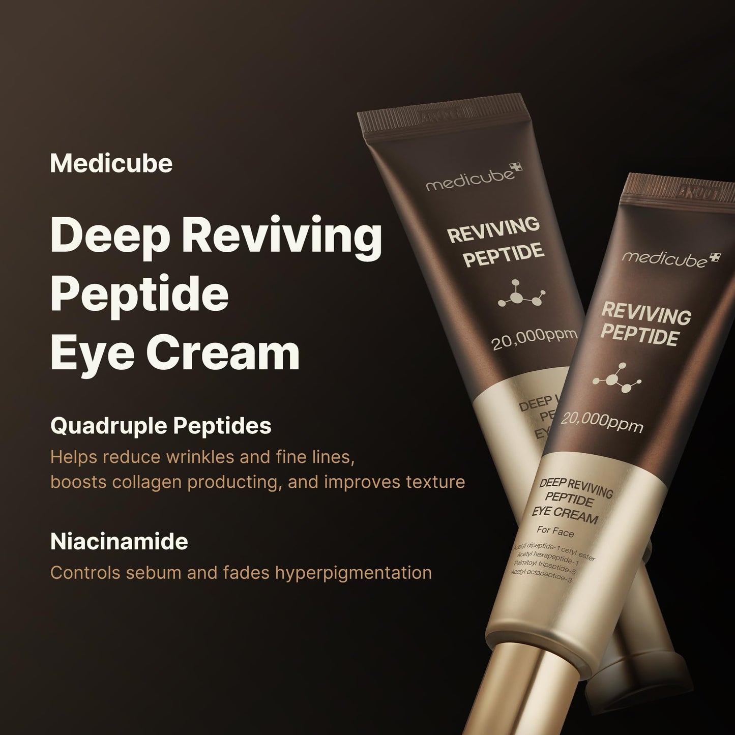 medicube Eye Serum with Salmon DNA PDRN & Pink Peptides | 99% Purity Retinol for Fine Lines | PDRN & Niacinamide for Uneven Skin Tone | Korean Skincare, 1.01 fl.oz