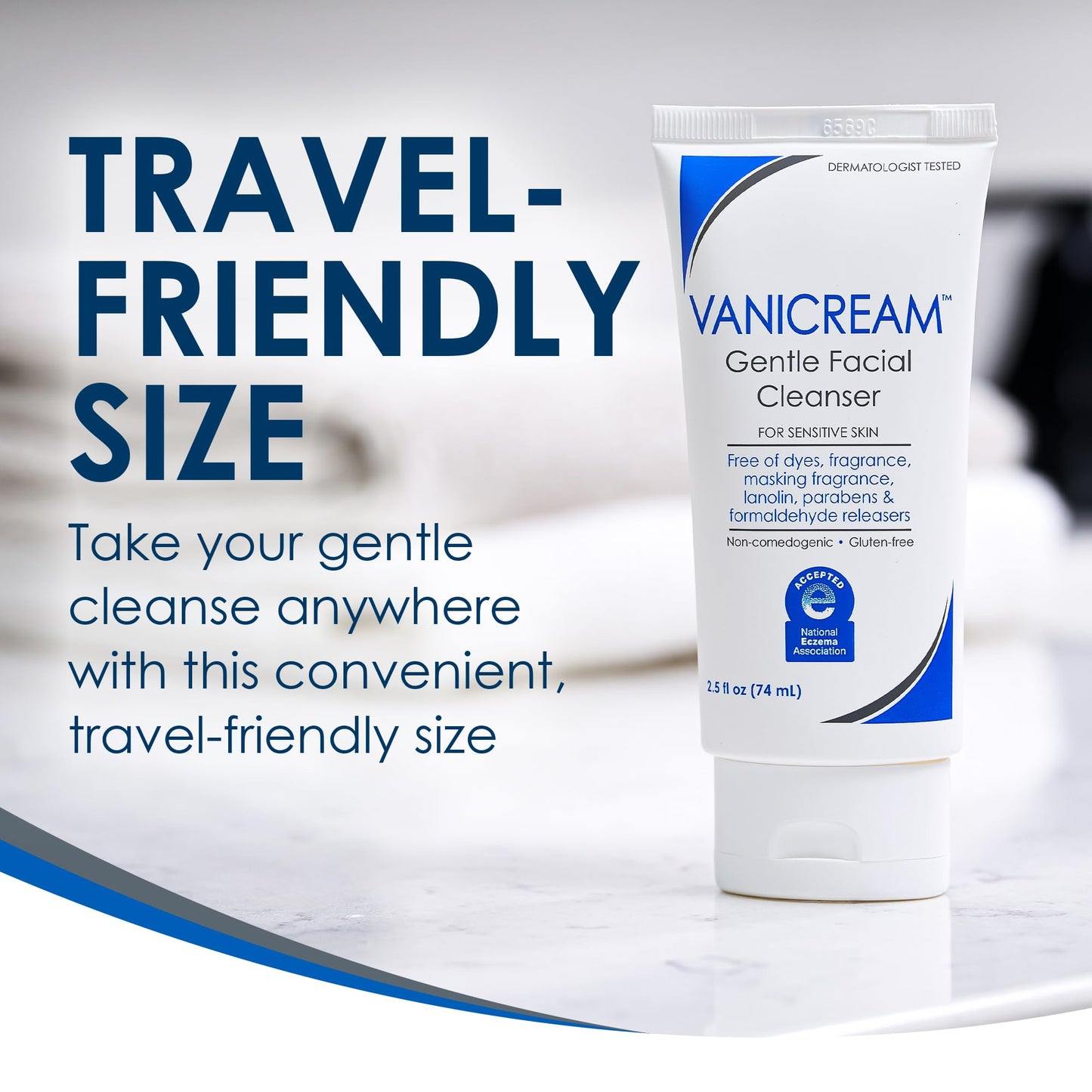 Vanicream Gentle Facial Cleanser with Pump Dispenser - 8 fl oz - Formulated Without Common Irritants for Those with Sensitive Skin