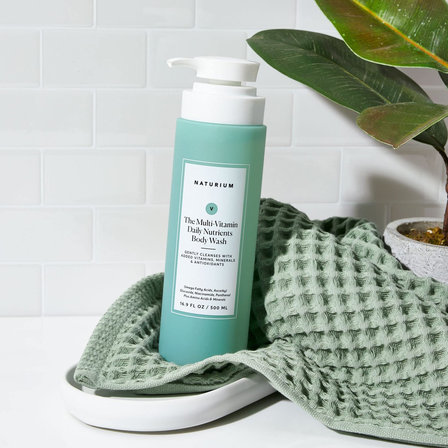 Naturium The Smoother Glycolic Acid Exfoliating Body Wash, Soft & Smoothing Cleanser, 16.9 oz