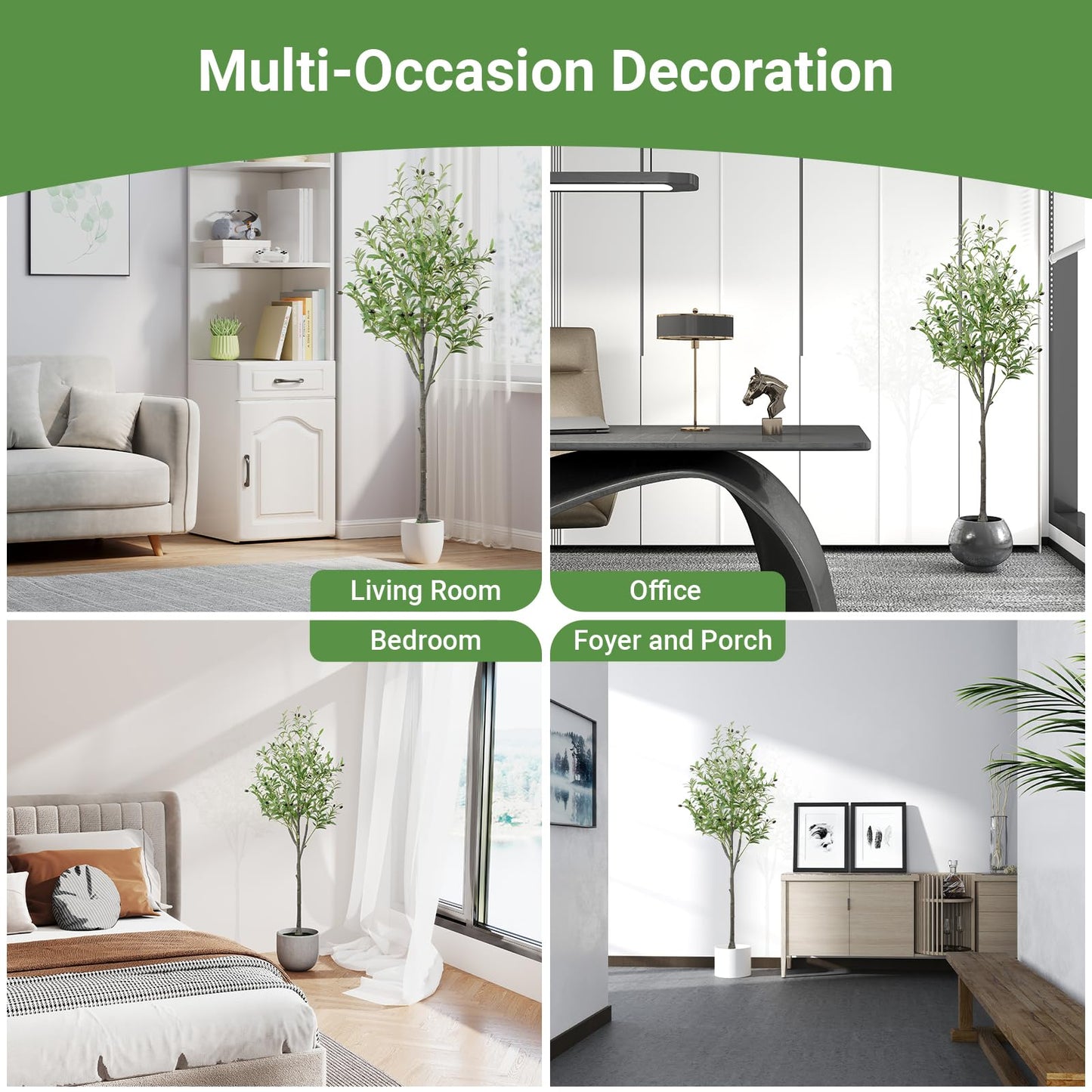 6FT Fall Artificial Eucalyptus Tree with Wicker Basket, Orange Potted Faux Eucalyptus Trees, Autumn Fake Eucalyptus Plants, Lifelike Leaves & Natural Trunk for Home Office Bedroom, Indoor