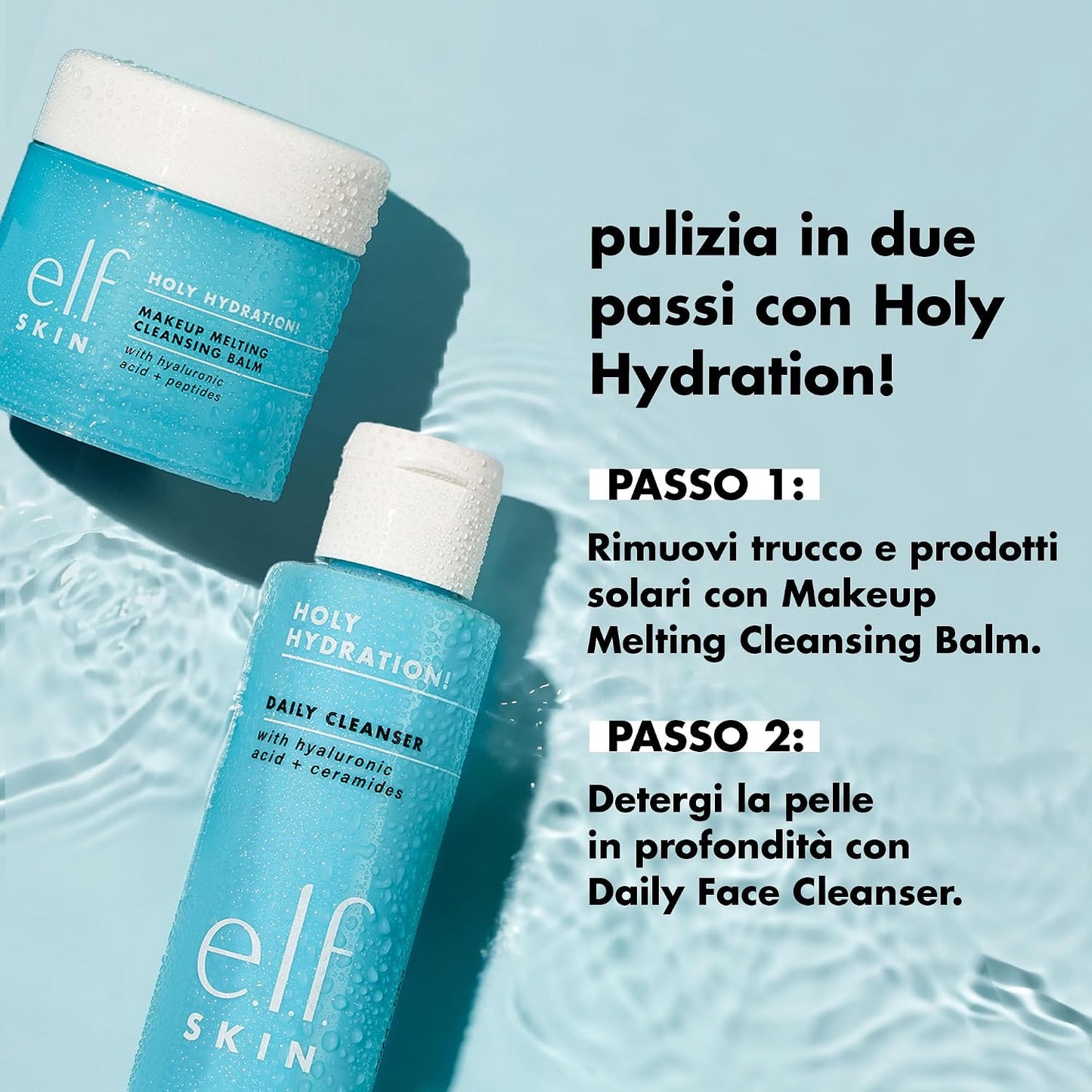 e.l.f. SKIN Holy Hydration! Makeup Melting Cleansing Balm, Face Cleanser & Makeup Remover, Infused with Hyaluronic Acid to Hydrate Skin