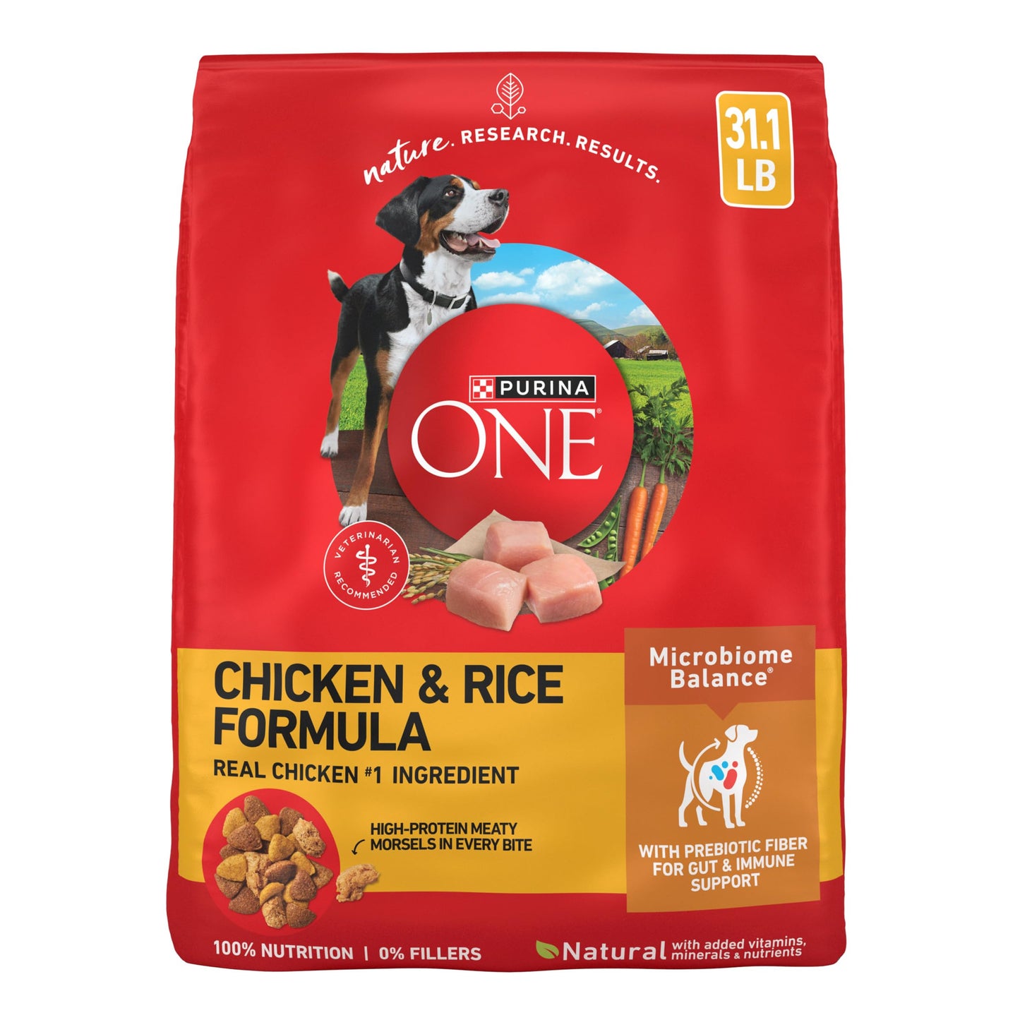 Purina ONE Dry Dog Food Lamb and Rice Formula - 31.1 lb. Bag