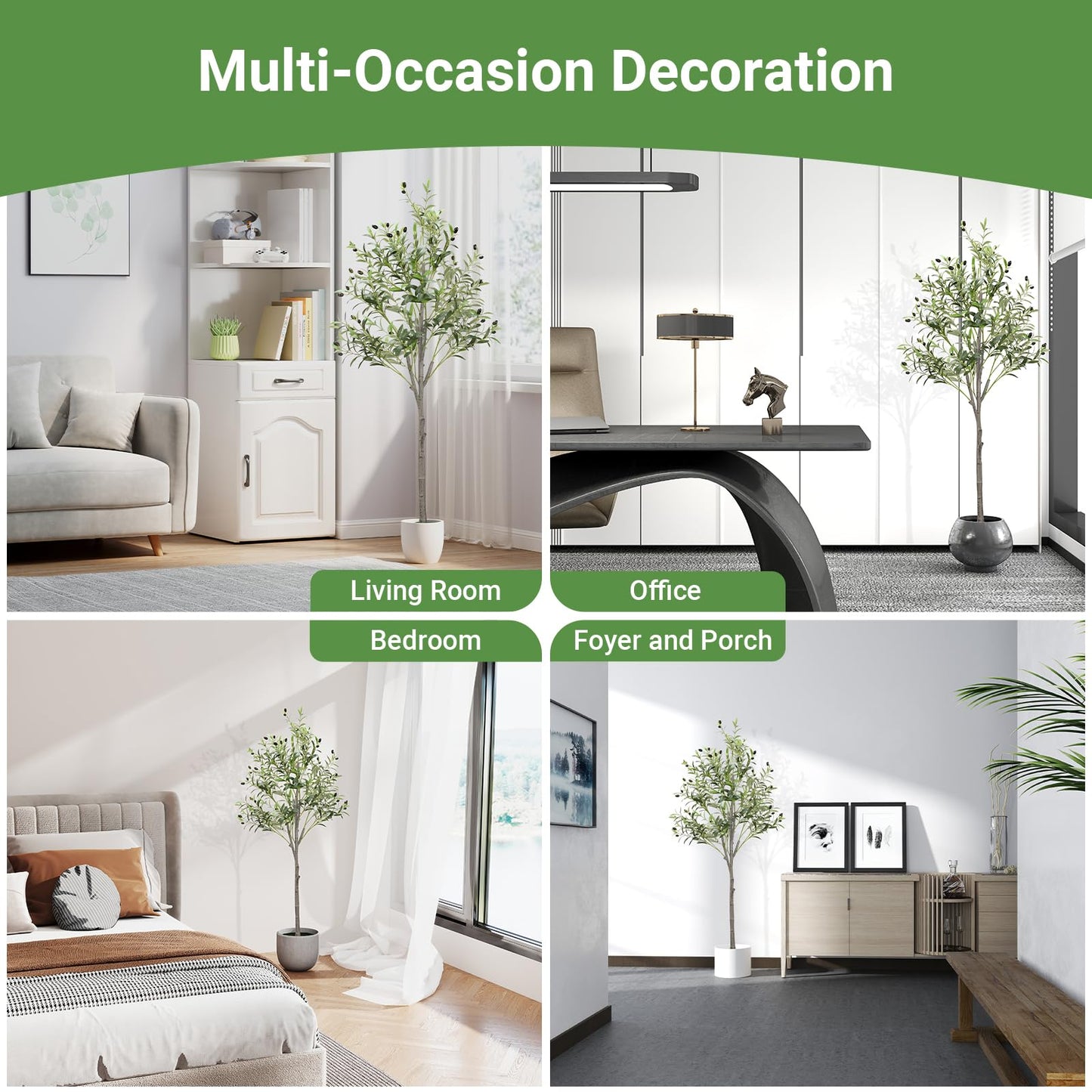 6FT Fall Artificial Eucalyptus Tree with Wicker Basket, Orange Potted Faux Eucalyptus Trees, Autumn Fake Eucalyptus Plants, Lifelike Leaves & Natural Trunk for Home Office Bedroom, Indoor
